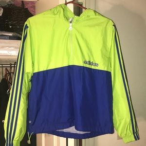 adidas exercise set, wind breaker and sweats